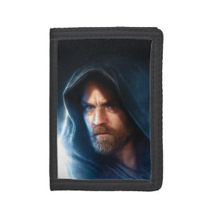 Obi-Wan Kenobi Galaxy Lightsaber Illustration Trifold Wallet