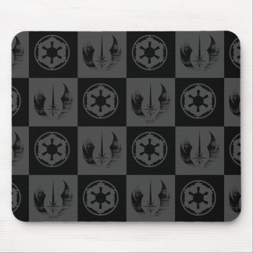 Obi_Wan Kenobi  Jedi and Galactic Empire Pattern Mouse Pad