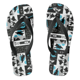 Obi-Wan Kenobi   Jedi Icon Collage Pattern Flip Flops