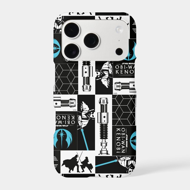 Obi-Wan Kenobi | Jedi Icon Collage Pattern Iphone Case (Back)