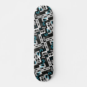 Obi-Wan Kenobi   Jedi Icon Collage Pattern Skateboard