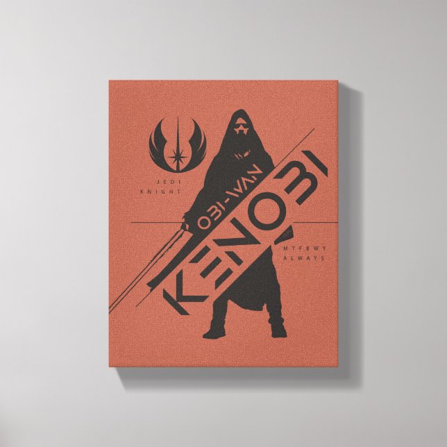 Obi-Wan Kenobi | Kenobi Character Profile Graphic Canvas Print (Front)