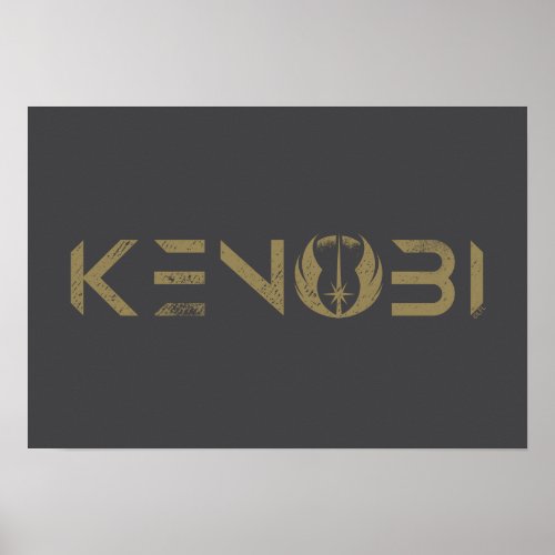 Obi_Wan Kenobi  Kenobi Jedi Logo Poster