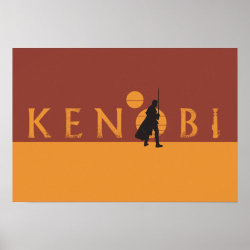 Obi_Wan Kenobi  Kenobi Tatooine Logo Poster