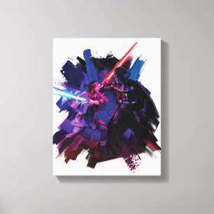 Obi-Wan Kenobi   Lightsaber Duel Illustration Canvas Print