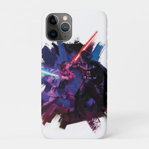 Obi-Wan Kenobi Lightsaber Duel Illustration iPhone 11 Pro Case