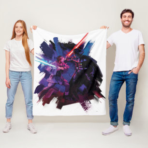 Obi-Wan Kenobi   Lightsaber Duel Illustration Fleece Blanket