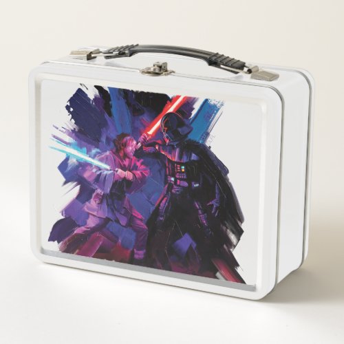 Obi_Wan Kenobi  Lightsaber Duel Illustration Metal Lunch Box