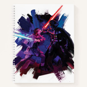 Obi-Wan Kenobi   Lightsaber Duel Illustration Notebook