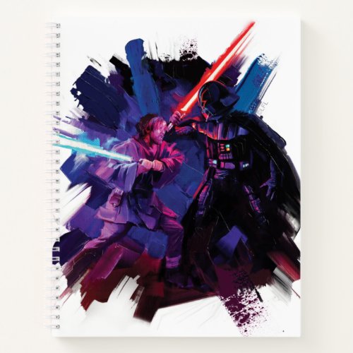 Obi_Wan Kenobi  Lightsaber Duel Illustration Notebook