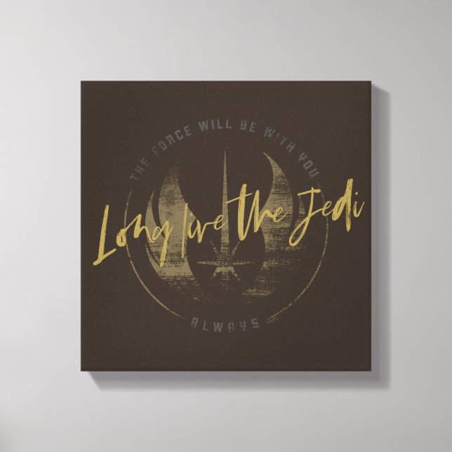 Obi-Wan Kenobi | "Long Live the Jedi" Insignia Canvas Print (Front)