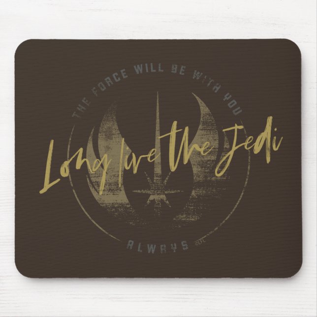 Obi-Wan Kenobi | "Long Live the Jedi" Insignia Mouse Pad (Front)