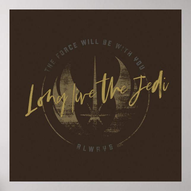 Obi-Wan Kenobi | "Long Live the Jedi" Insignia Poster (Front)