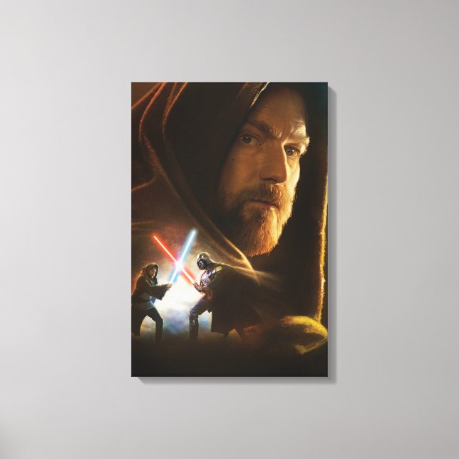 Obi-Wan Kenobi | Obi-Wan Duel Collage Canvas Print (Front)