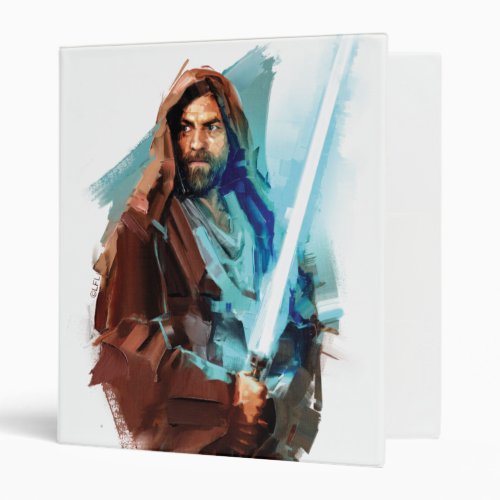 Obi_Wan Kenobi  Obi_Wan Painted Illustration 3 Ring Binder