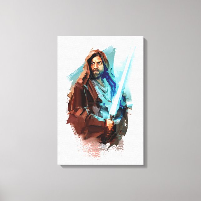 Obi-Wan Kenobi | Obi-Wan Painted Illustration Canvas Print (Front)