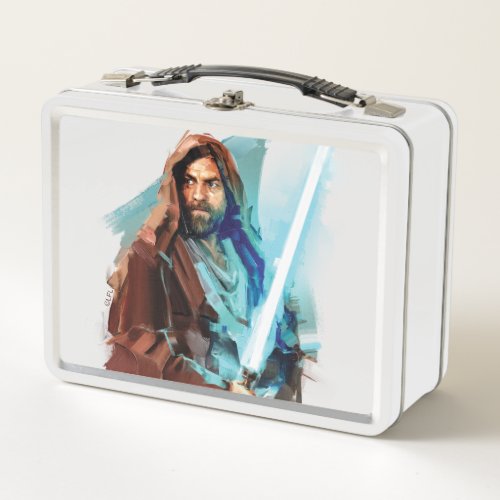 Obi_Wan Kenobi  Obi_Wan Painted Illustration Metal Lunch Box