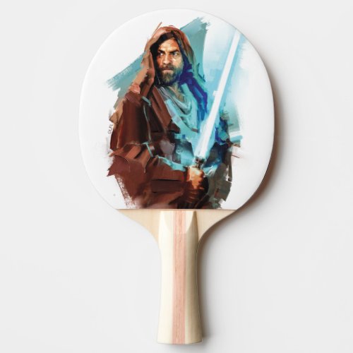Obi_Wan Kenobi  Obi_Wan Painted Illustration Ping Pong Paddle