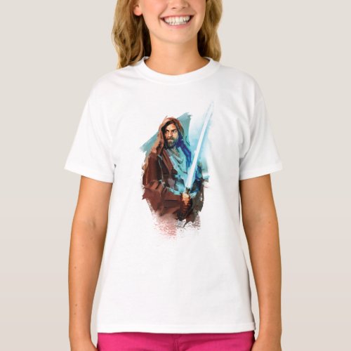 Obi_Wan Kenobi  Obi_Wan Painted Illustration T_Shirt