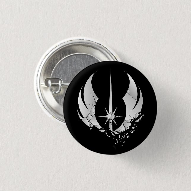 Obi-Wan Kenobi | Shattered Jedi Insignia Button (Front & Back)