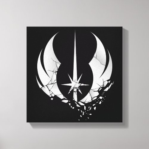Obi_Wan Kenobi  Shattered Jedi Insignia Canvas Print