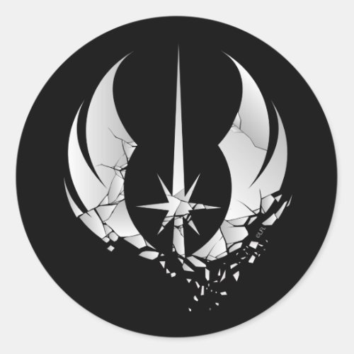 Obi_Wan Kenobi  Shattered Jedi Insignia Classic Round Sticker