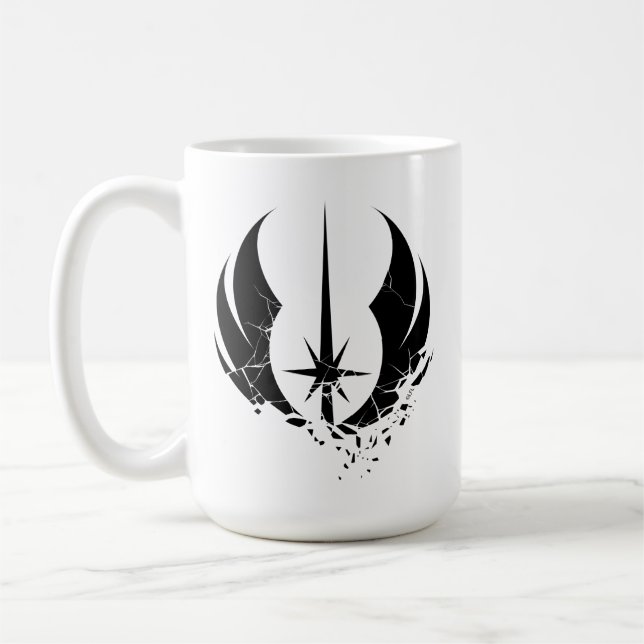 Obi-Wan Kenobi | Shattered Jedi Insignia Coffee Mug (Left)