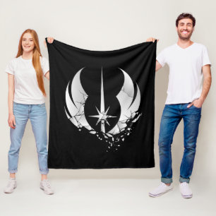 Obi-Wan Kenobi   Shattered Jedi Insignia Fleece Blanket