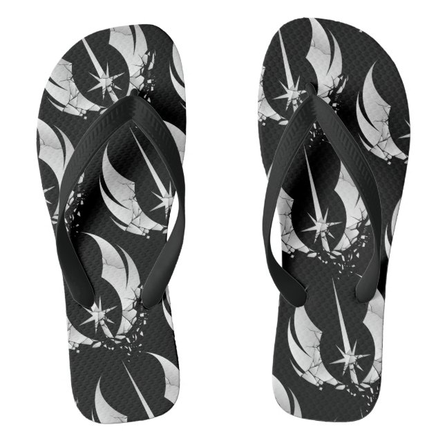 Obi-Wan Kenobi | Shattered Jedi Insignia Flip Flops (Footbed)
