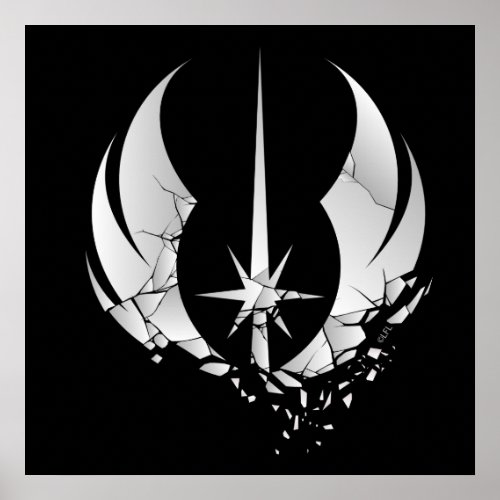 Obi_Wan Kenobi  Shattered Jedi Insignia Poster