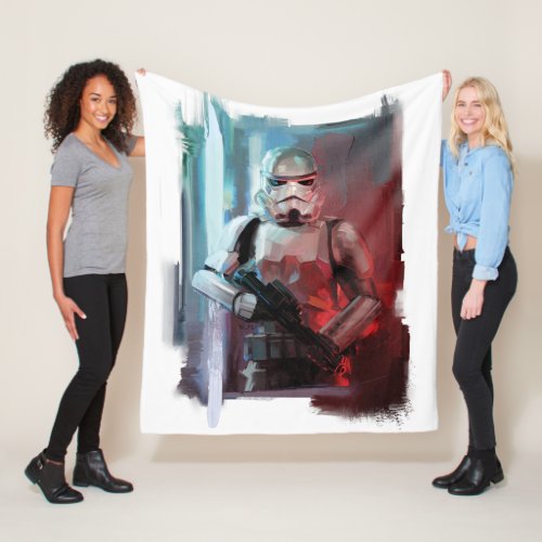 Obi_Wan Kenobi  Stormtrooper Painted Illustration Fleece Blanket