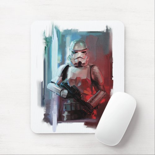 Obi_Wan Kenobi  Stormtrooper Painted Illustration Mouse Pad