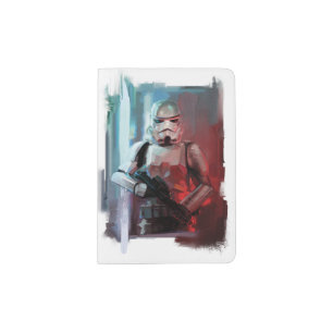 Obi-Wan Kenobi   Stormtrooper Painted Illustration Passport Holder