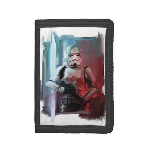 Obi_Wan Kenobi  Stormtrooper Painted Illustration Trifold Wallet