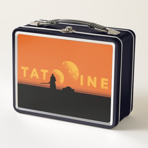 Obi_Wan Kenobi  Tatooine Name Graphic Metal Lunch Box
