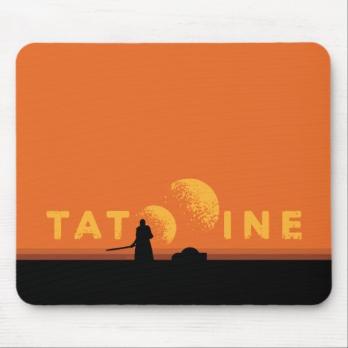 Obi_Wan Kenobi  Tatooine Name Graphic Mouse Pad