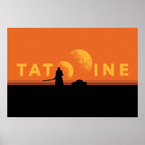 Obi_Wan Kenobi  Tatooine Name Graphic Poster