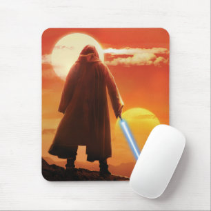 Obi-Wan Kenobi   Tatooine Sunset Illustration Mouse Pad