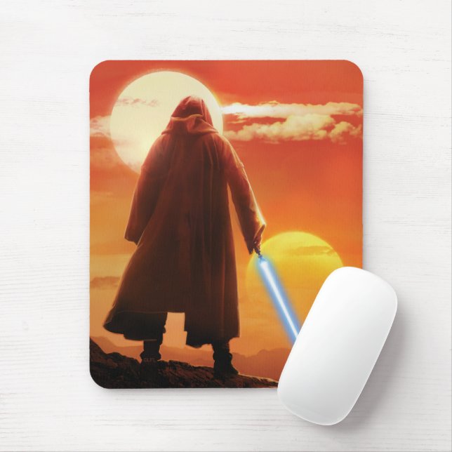 Obi-Wan Kenobi | Tatooine Sunset Illustration Mouse Pad (With Mouse)