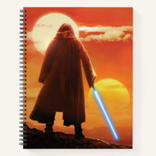 Obi-Wan Kenobi Tatooine Sunset Illustration Notebook