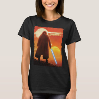 Obi-Wan Kenobi | Tatooine Sunset Illustration T-Shirt