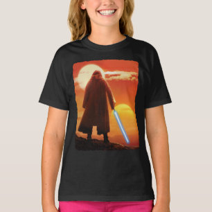 Obi-Wan Kenobi   Tatooine Sunset Illustration T-Shirt