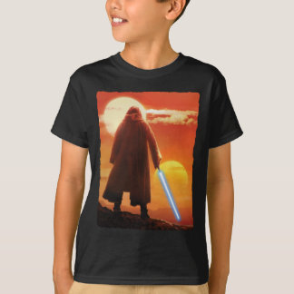 Obi-Wan Kenobi | Tatooine Sunset Illustration T-Shirt