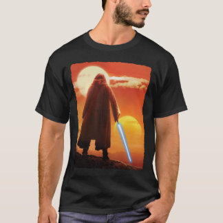 Obi-Wan Kenobi | Tatooine Sunset Illustration T-Shirt