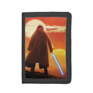 Obi-Wan Kenobi Tatooine Sunset Illustration Trifold Wallet