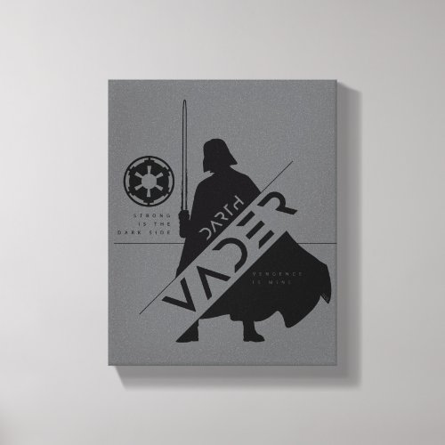 Obi_Wan Kenobi  Vader Character Profile Graphic Canvas Print