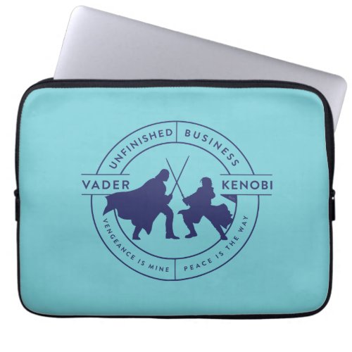 Obi_Wan Kenobi  Vader  Kenobi Outline Badge Laptop Sleeve