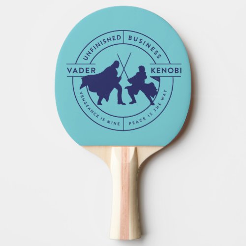 Obi_Wan Kenobi  Vader  Kenobi Outline Badge Ping Pong Paddle