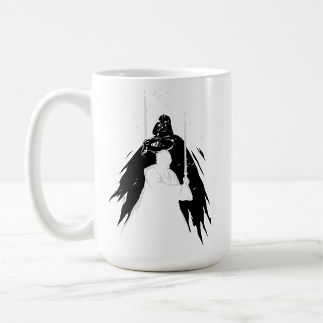 Obi-Wan Kenobi | Vader & Obi-Wan Overalp Sketch Coffee Mug (Left)