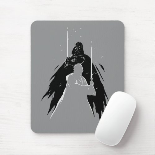 Obi_Wan Kenobi  Vader  Obi_Wan Overalp Sketch Mouse Pad
